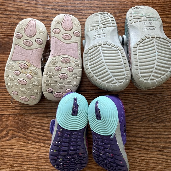 Stride Rite Merrill Crocs toddler girl size 8 sandal water shoe lot - Picture 2 of 4